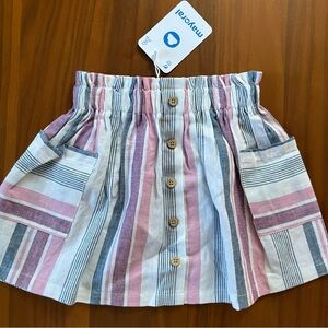 MAYORAL | NWT Pink and Blue Striped Skirt size 3 years